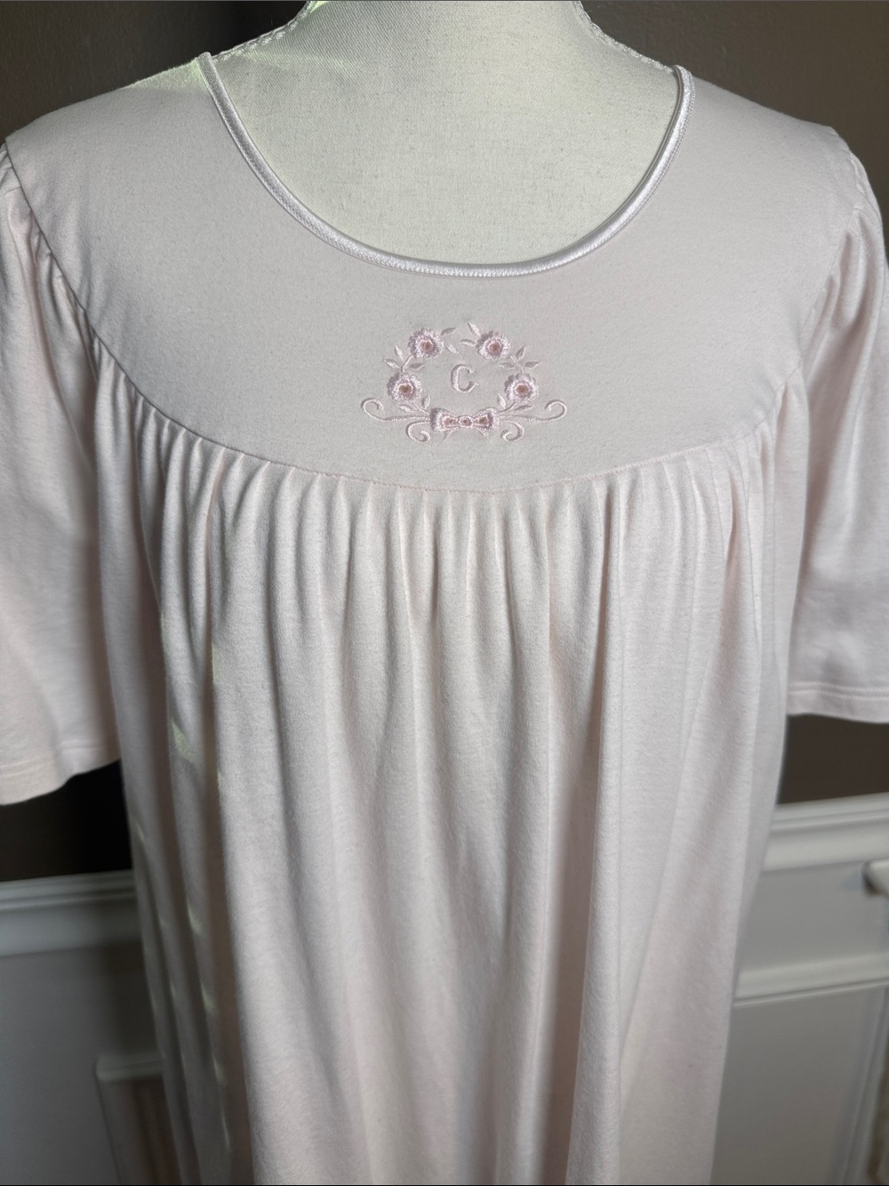 Calida 100% Cotton Pink Nightgown M Swiss Luxury Sleepwear - Picture 4 of 7